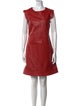 Love Moschino Lamb Leather Mini Dress