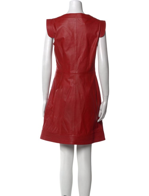 Love Moschino Lamb Leather Mini Dress