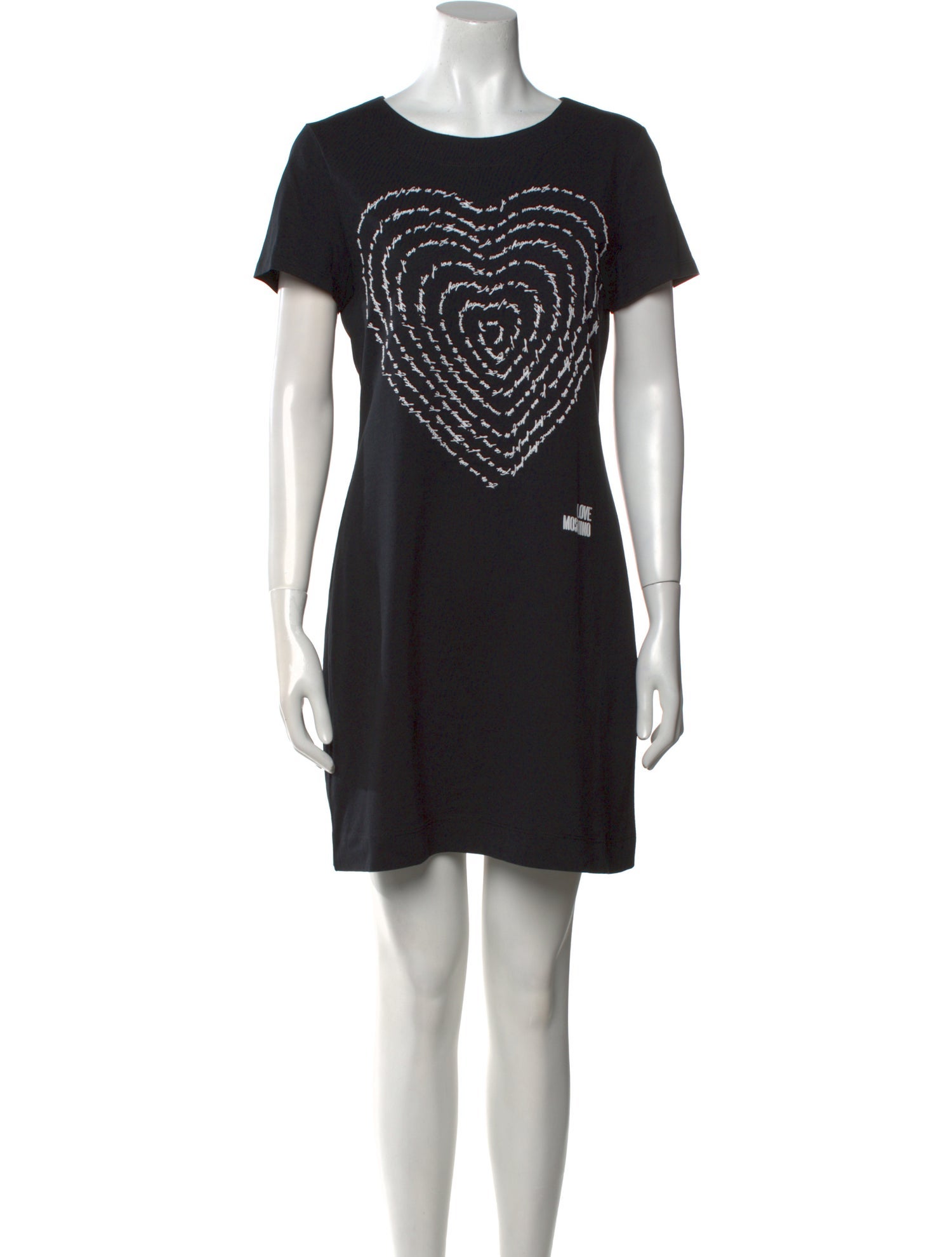 Love Moschino Scoop Neck Mini Dress