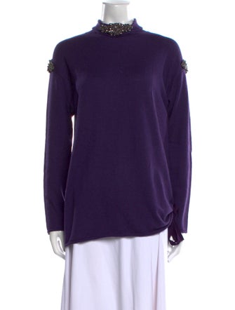 Love Moschino Wool Mock Neck Sweater