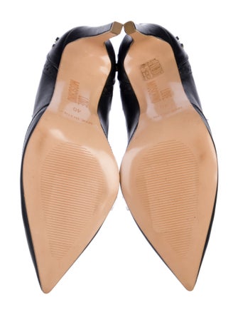 Love Moschino Leather Studded Accents Pumps