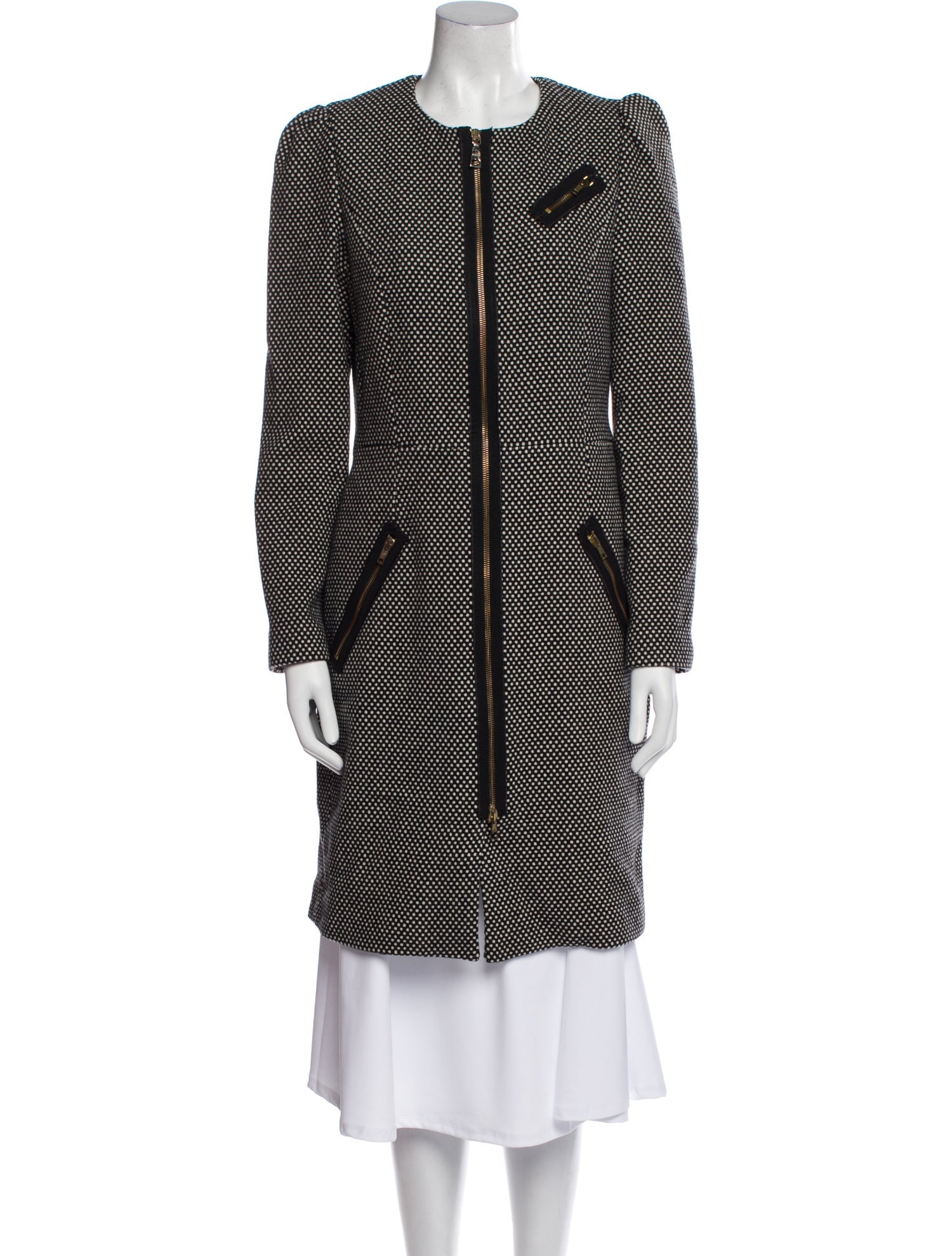 Love Moschino Wool Striped Coat