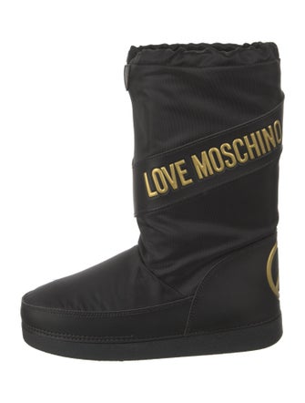 Love Moschino Nylon Graphic Print Boots