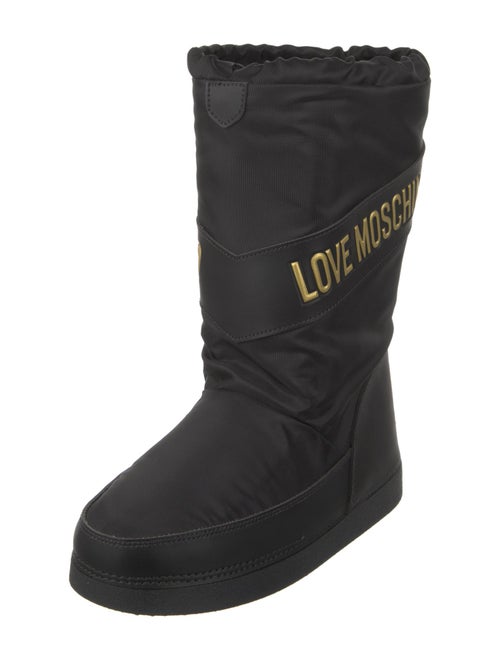 Love Moschino Nylon Graphic Print Boots