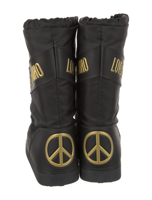 Love Moschino Nylon Graphic Print Boots