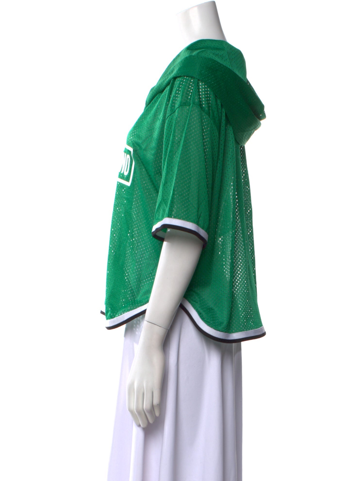 Love Moschino Graphic Print V-Neck Sweatshirt