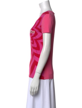 Love Moschino Graphic Print Scoop Neck T-Shirt