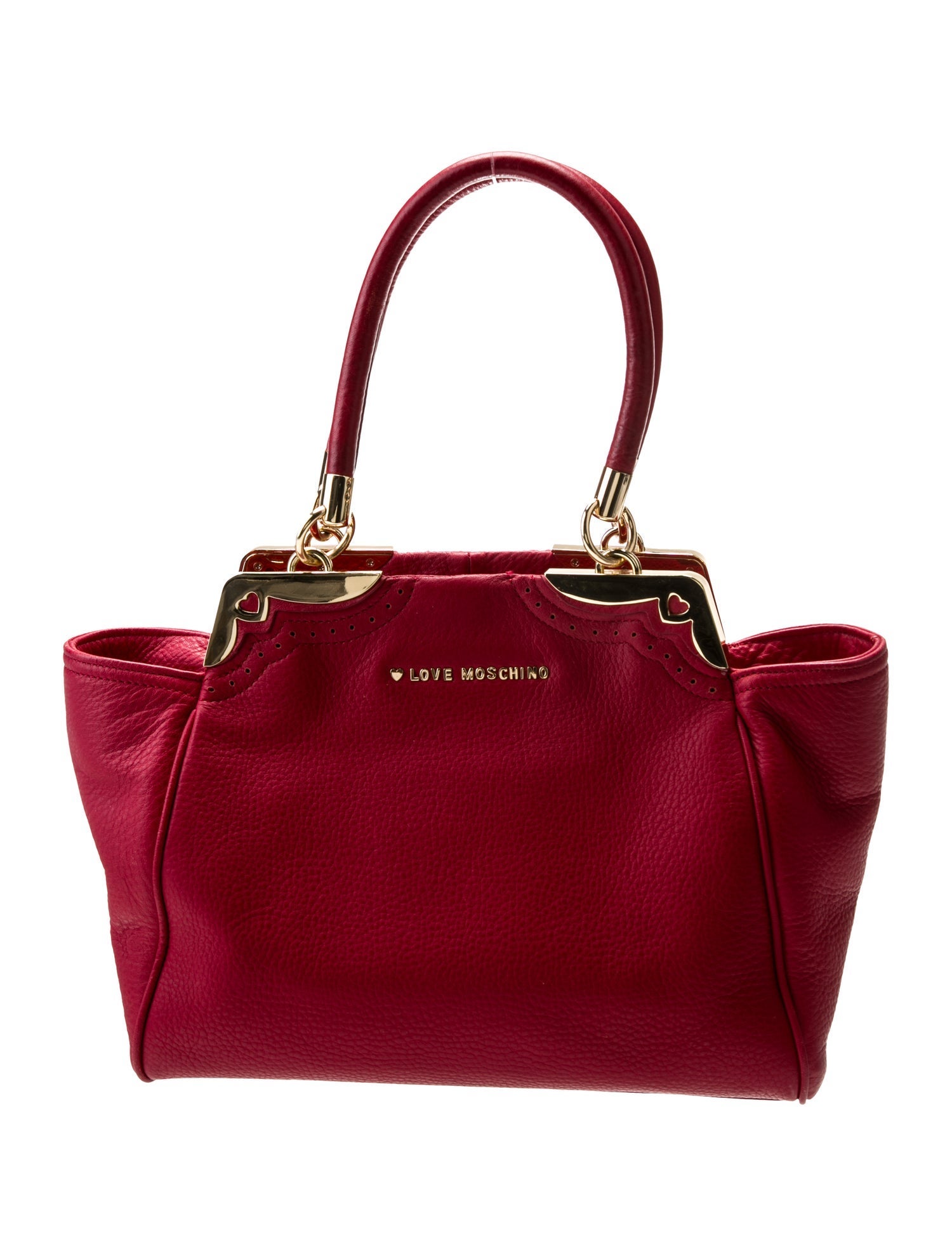 Love Moschino Leather Top Handle Bag