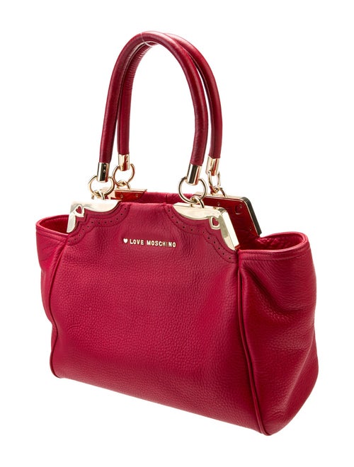 Love Moschino Leather Top Handle Bag
