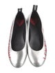 Love Moschino Leather Graphic Print Ballet Flats