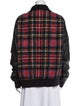 Love Moschino Virgin Wool Plaid Print Jacket