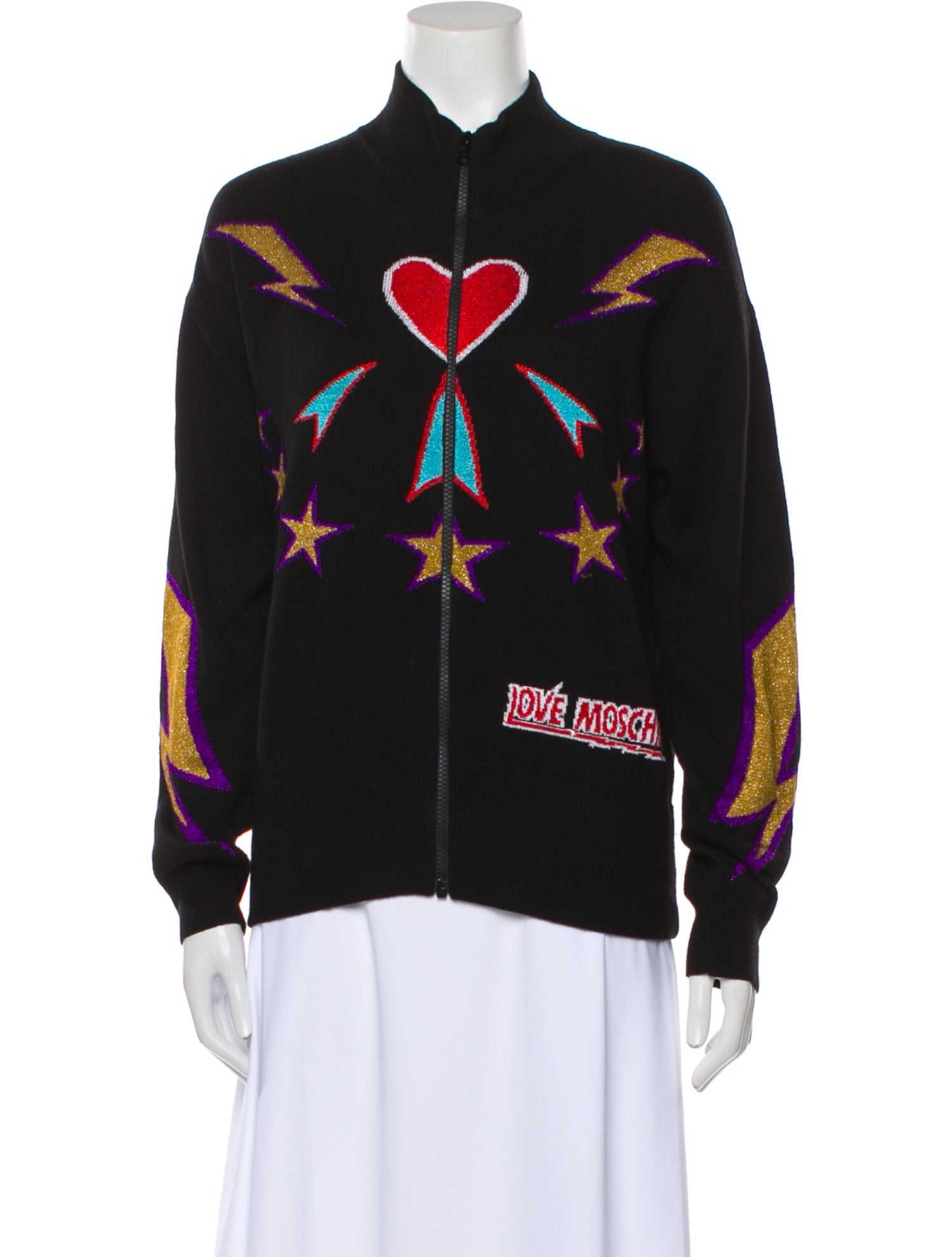 Love Moschino Printed Bomber Jacket
