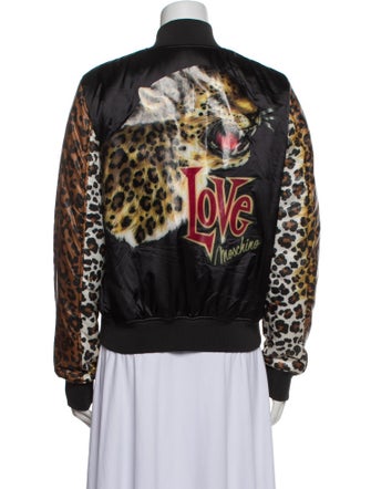 Love Moschino Graphic Print Bomber Jacket