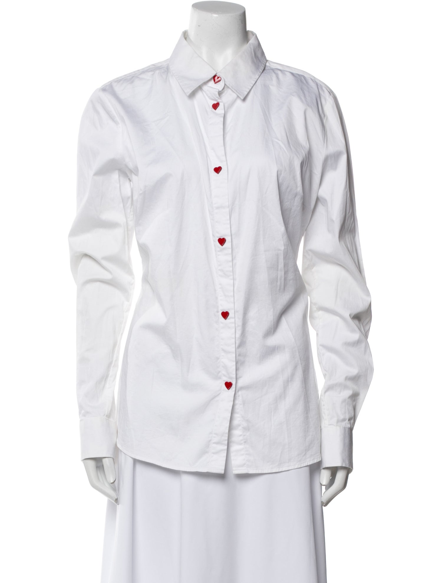 Love Moschino Long Sleeve Button-Up Top