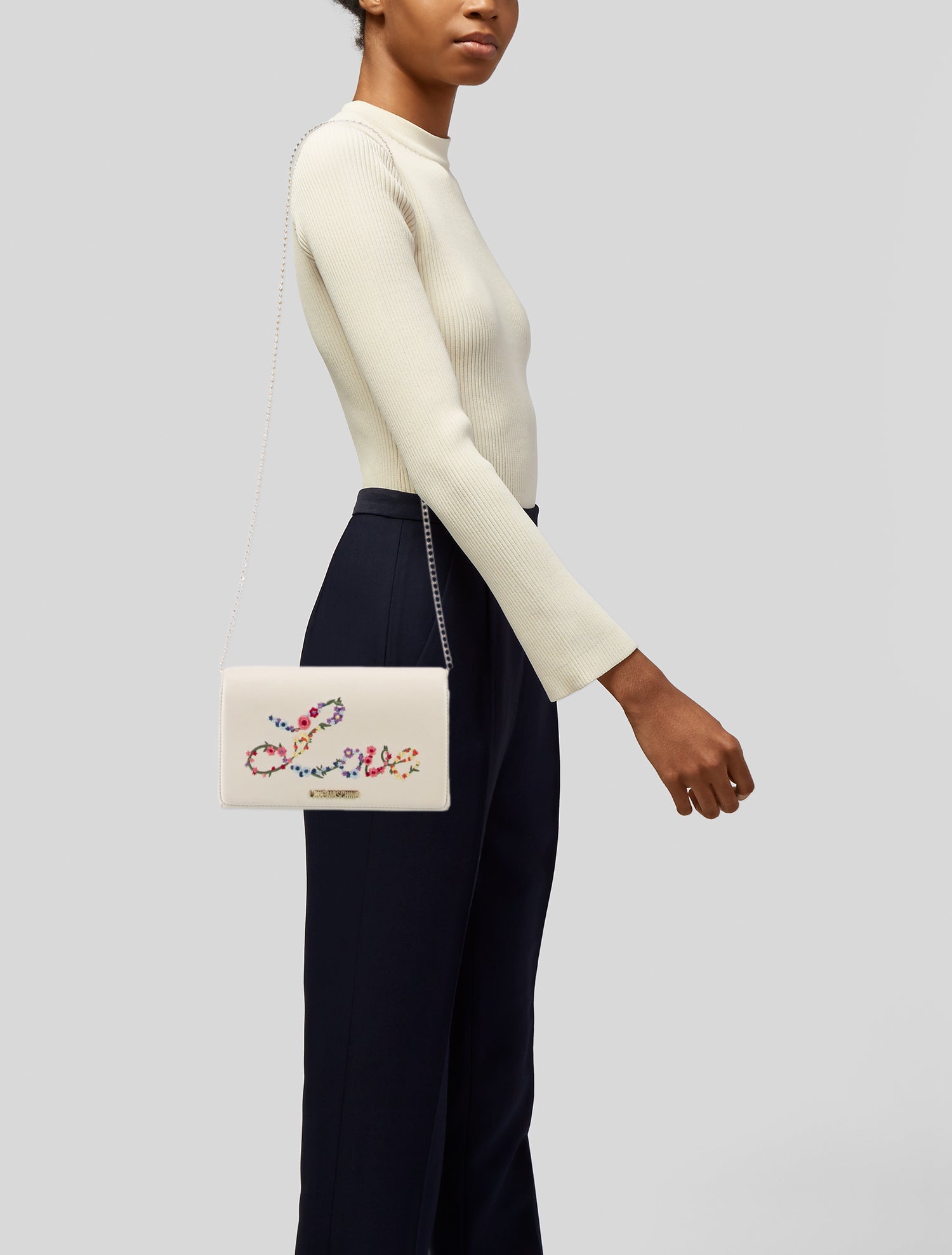 Love Moschino Leather Clutch