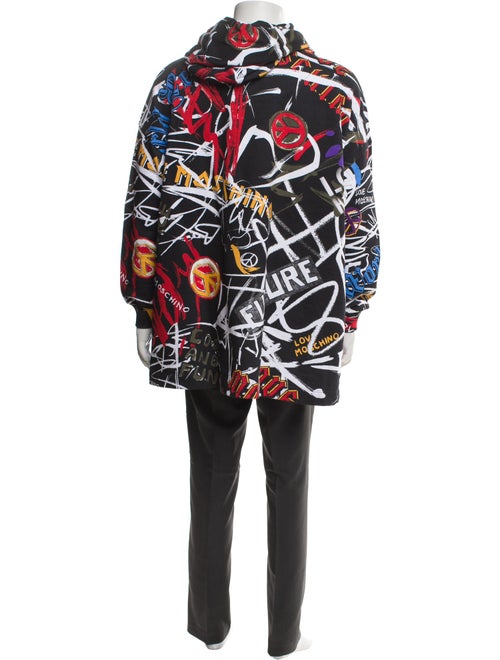 Love Moschino Printed Crew Neck Hoodie