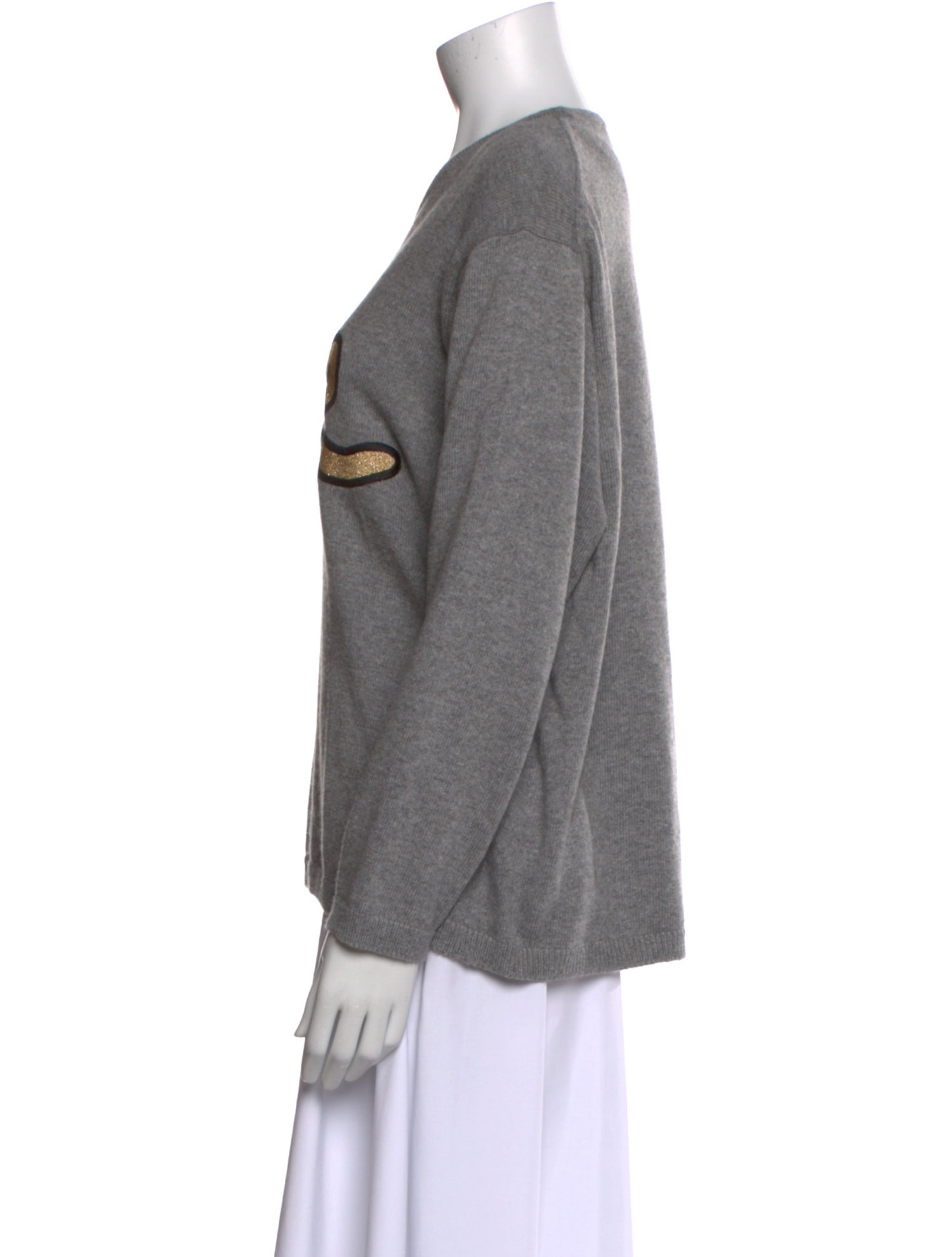 Love Moschino Graphic Print Crew Neck Sweater