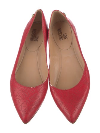 Love Moschino Leather Ballet Flats