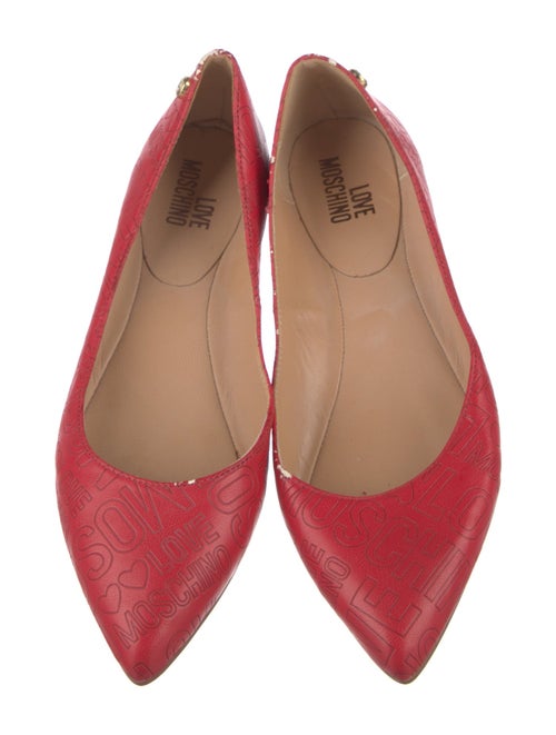 Love Moschino Leather Ballet Flats