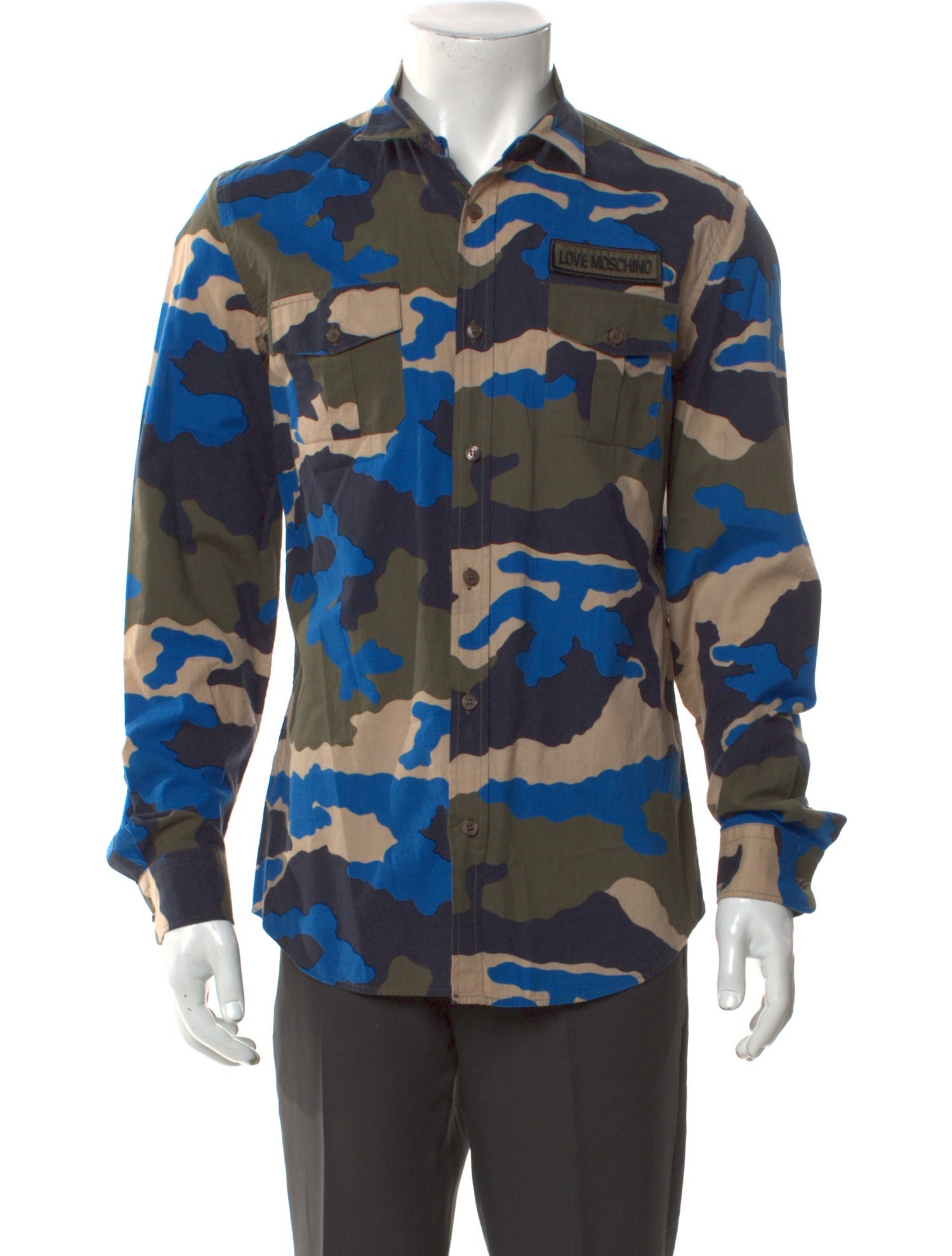 Love Moschino Printed Long Sleeve Shirt