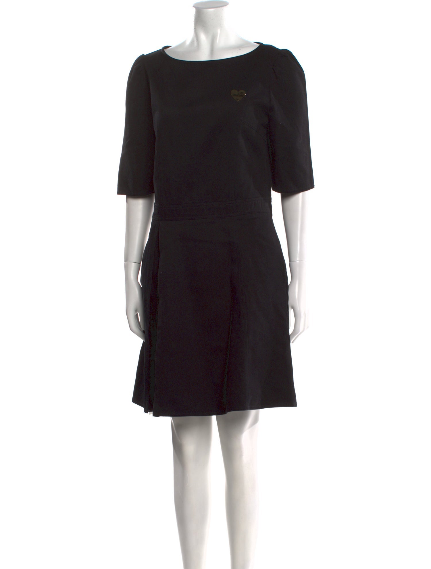 Love Moschino Bateau Neckline Mini Dress