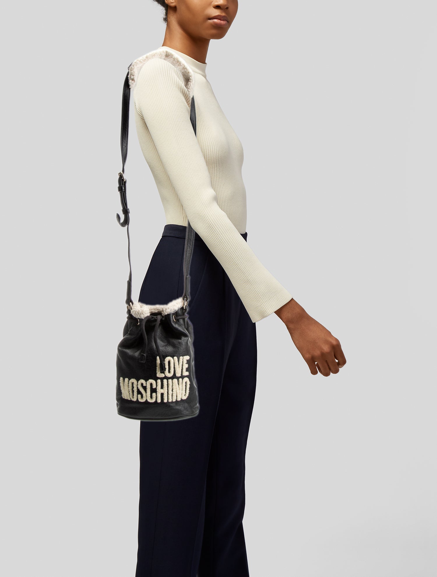 Love Moschino Leather Bucket Bag