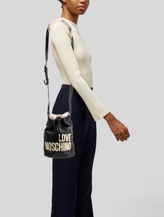 Love Moschino Leather Bucket Bag