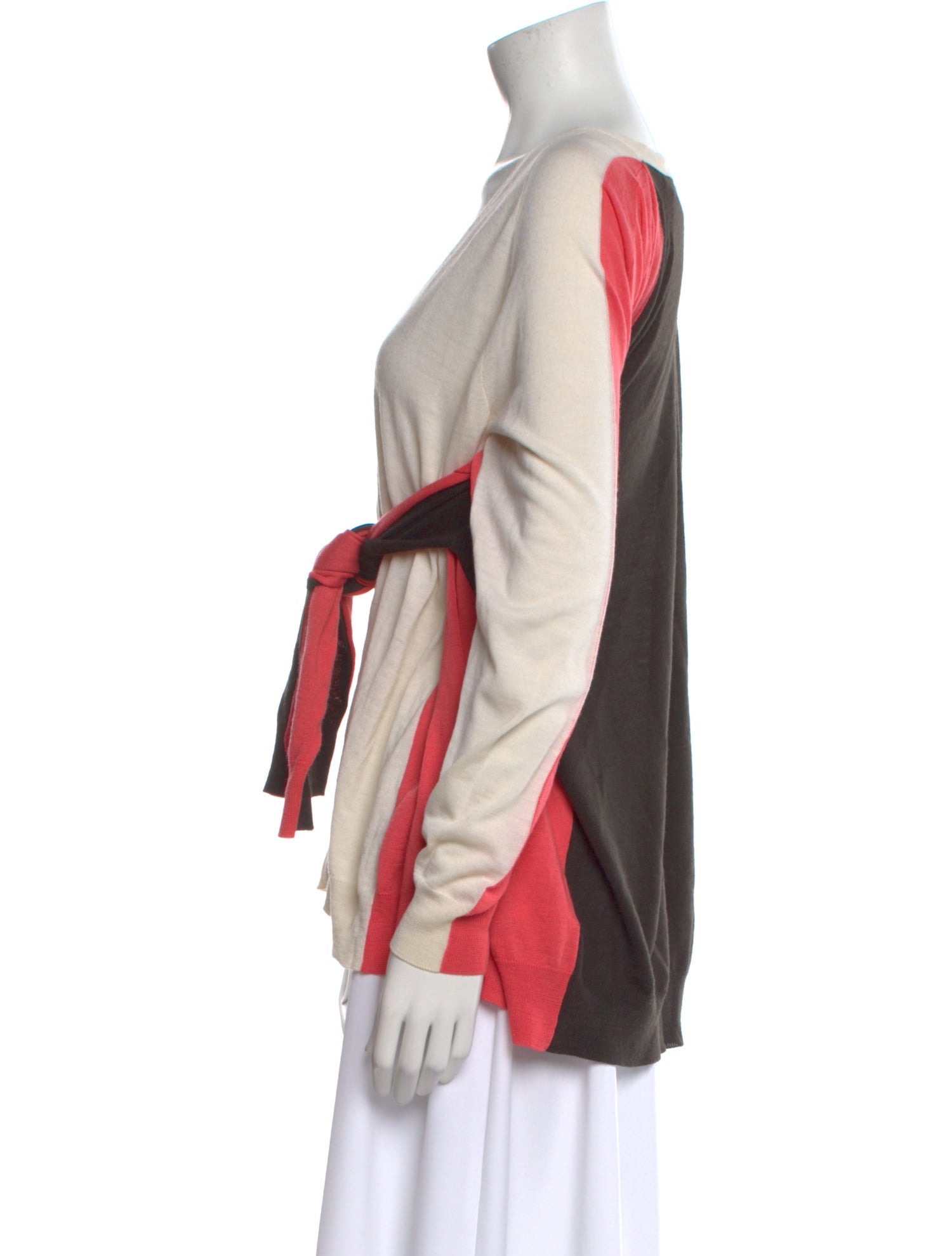 Love Moschino Striped V-Neck Sweater