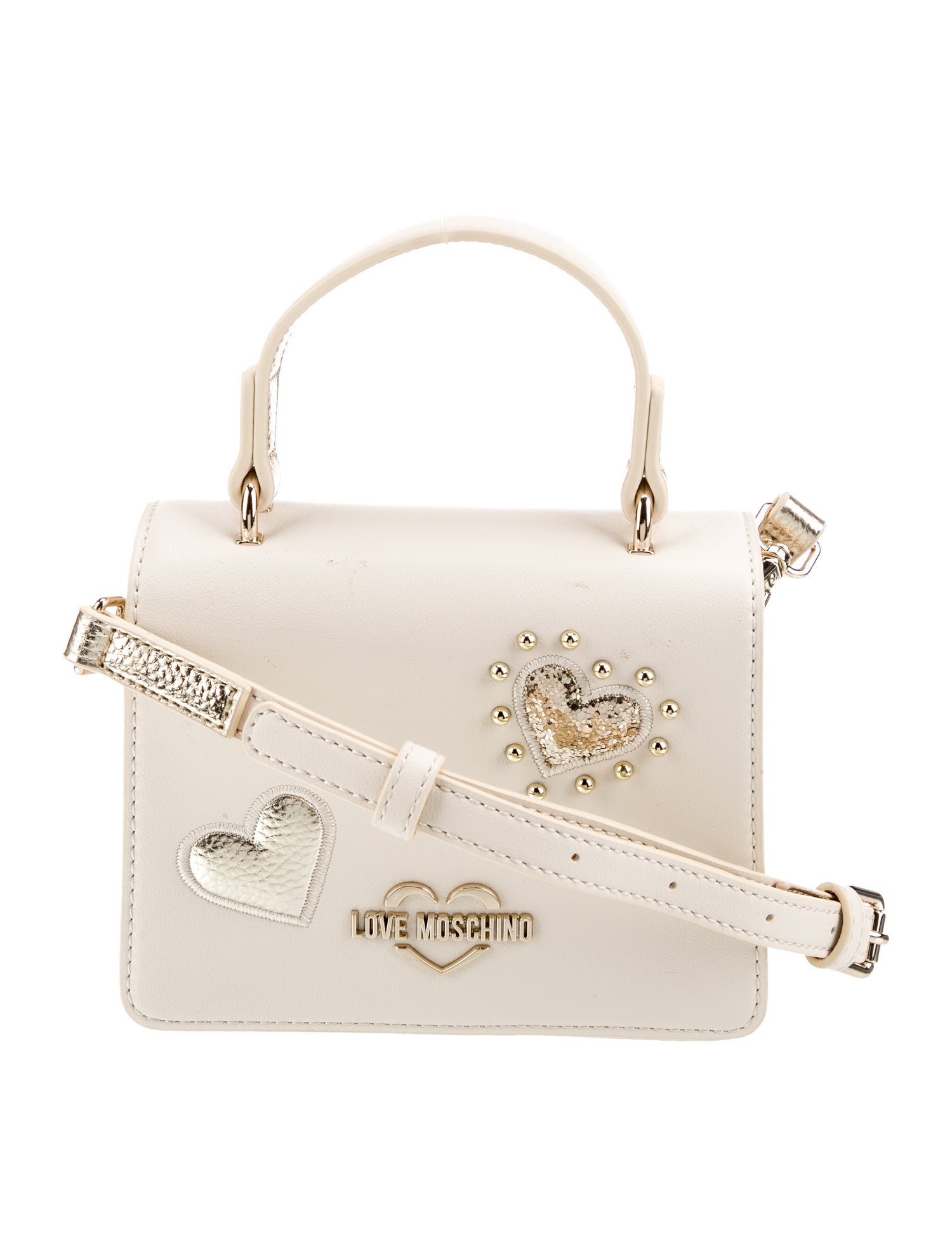 Love Moschino Leather Top Handle Bag