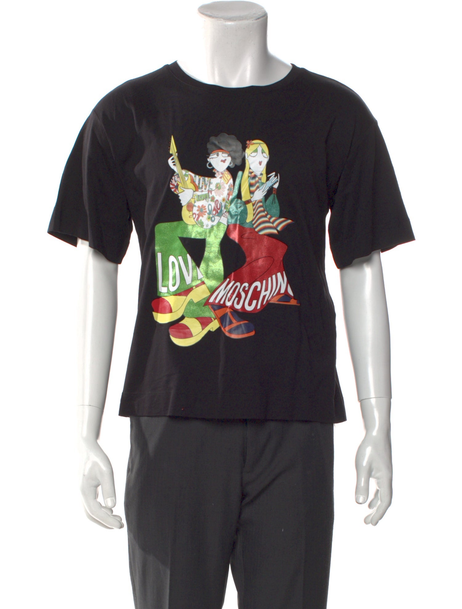 Love Moschino Graphic Print Crew Neck T-Shirt