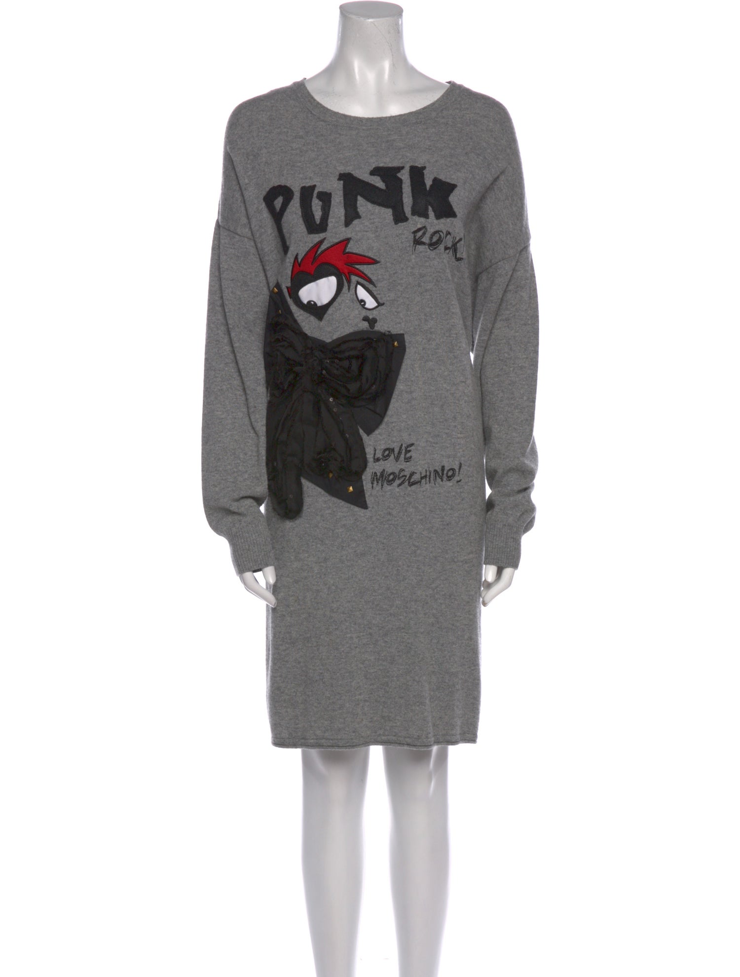 Love Moschino Virgin Wool Knee-Length Dress