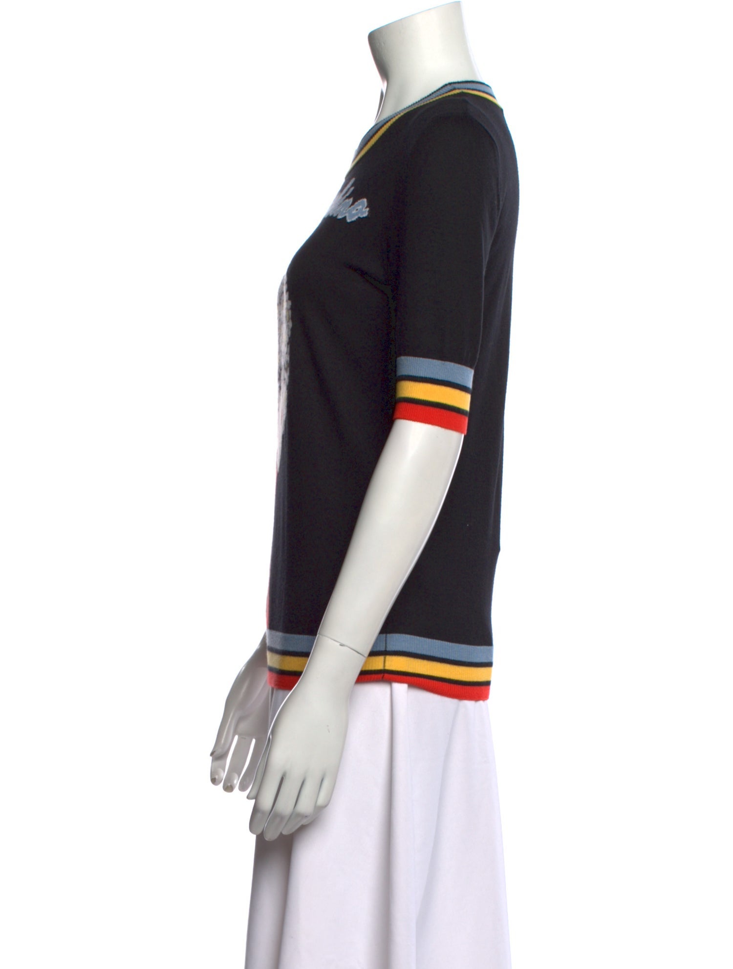 Love Moschino Graphic Print Crew Neck Sweater