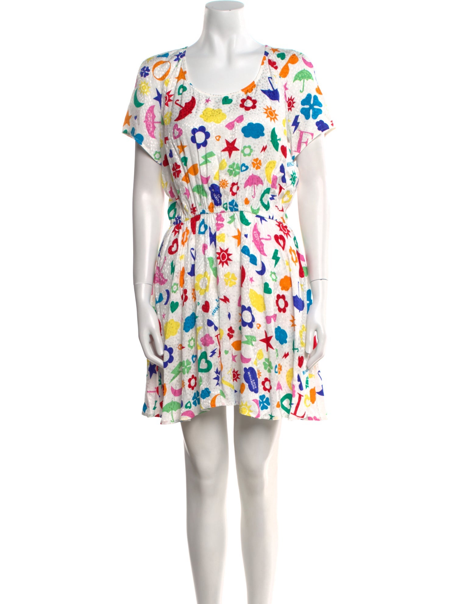 Love Moschino Floral Print Mini Dress