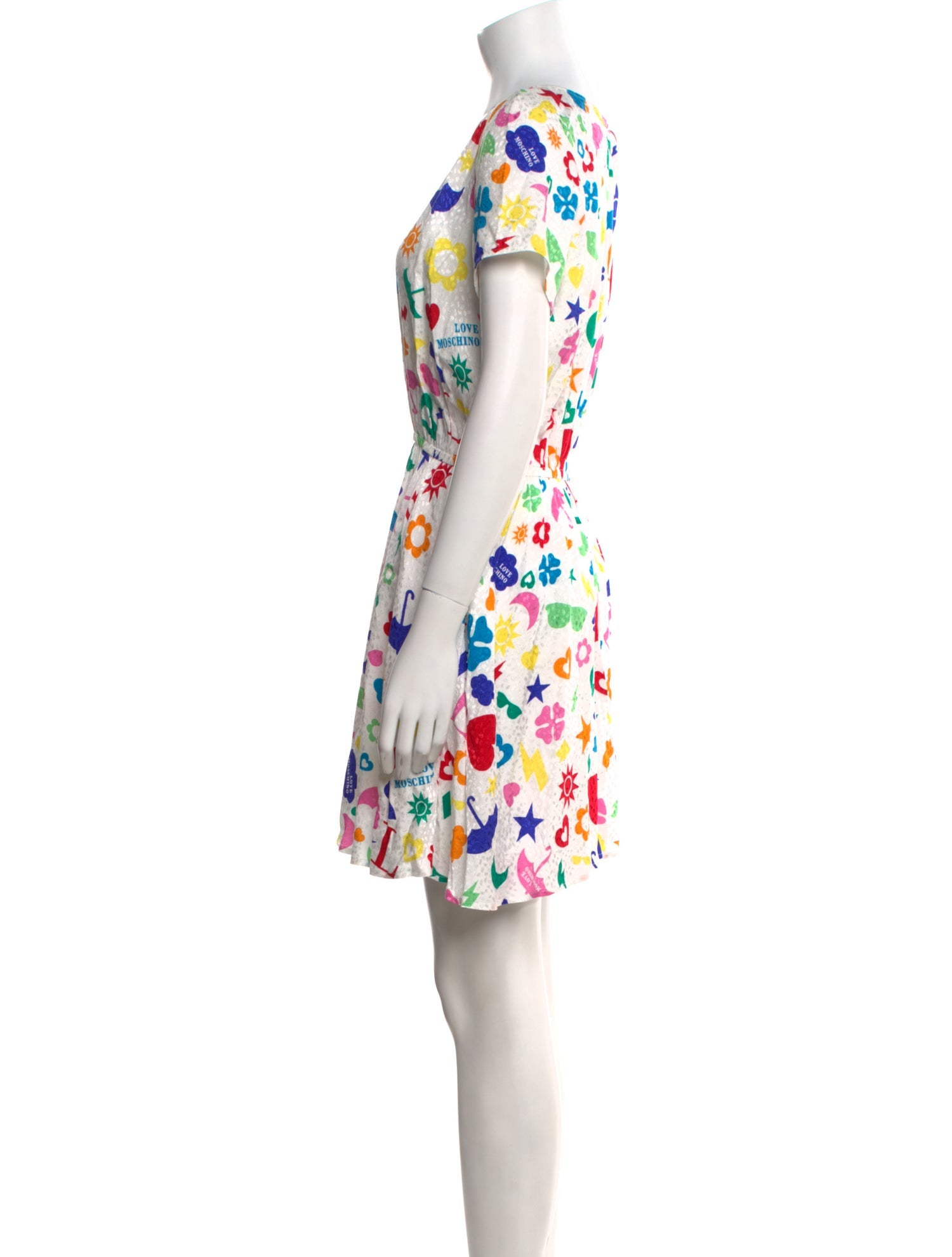 Love Moschino Floral Print Mini Dress