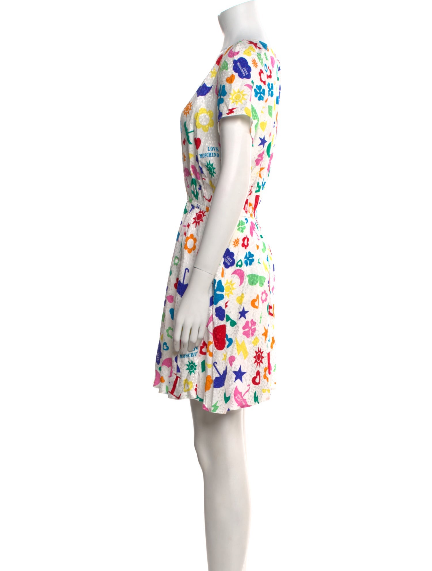 Love Moschino Floral Print Mini Dress
