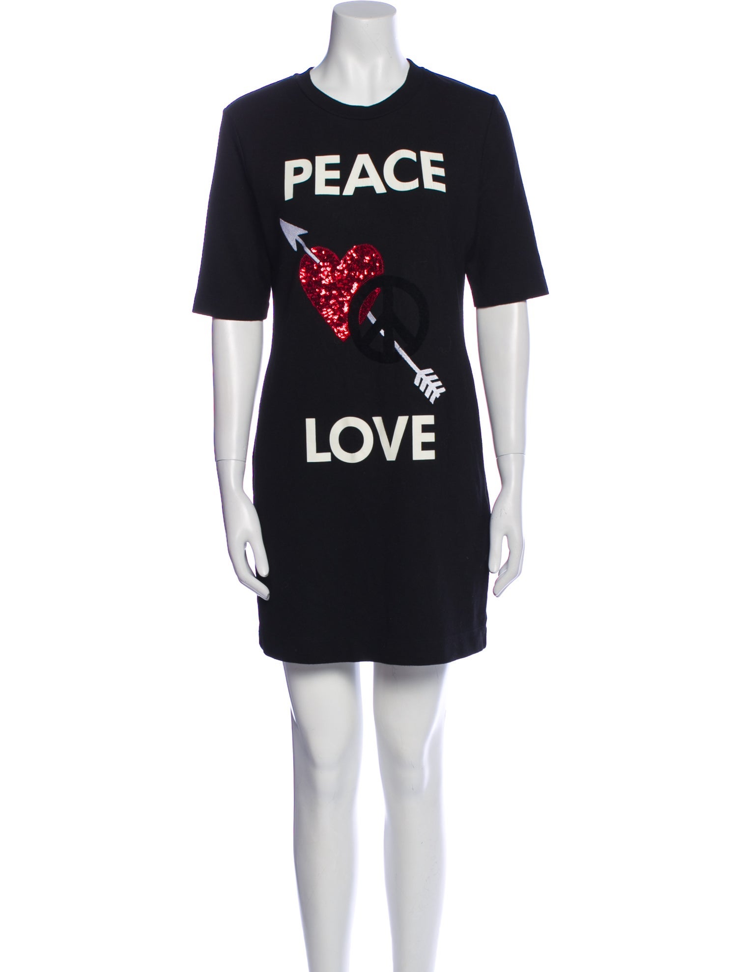 Love Moschino Graphic Print Mini Dress