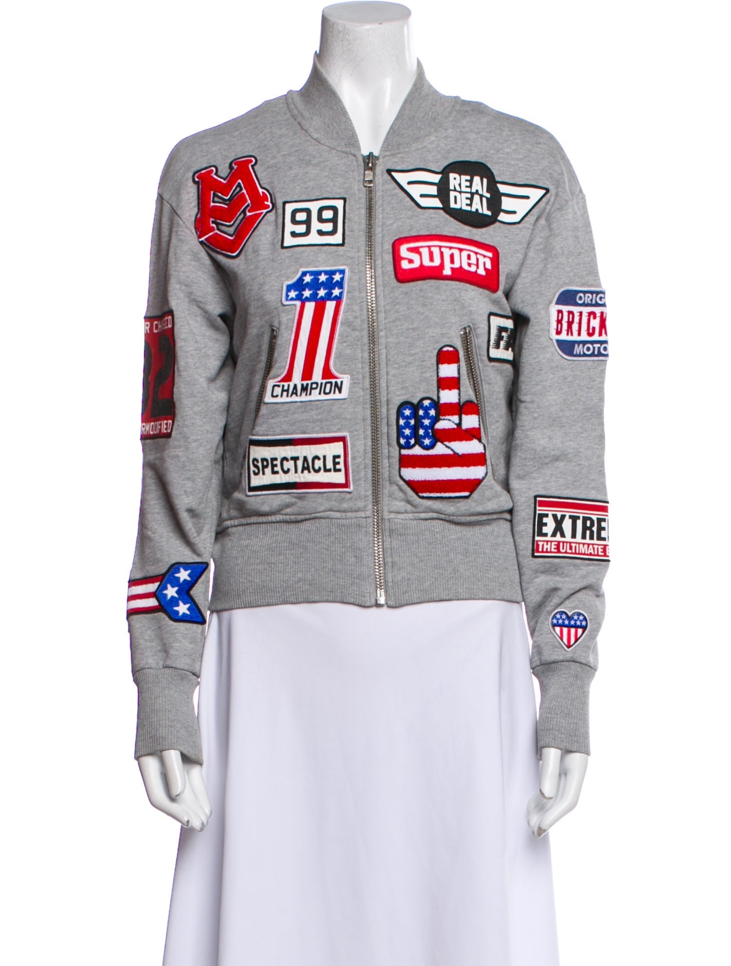 Love Moschino Graphic Print Bomber Jacket