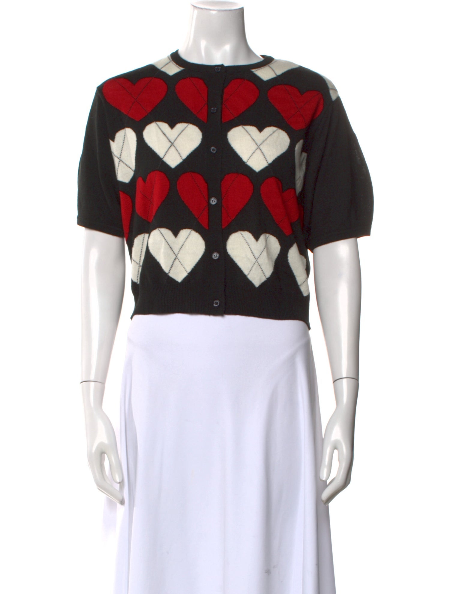 Love Moschino Printed Crew Neck Sweater