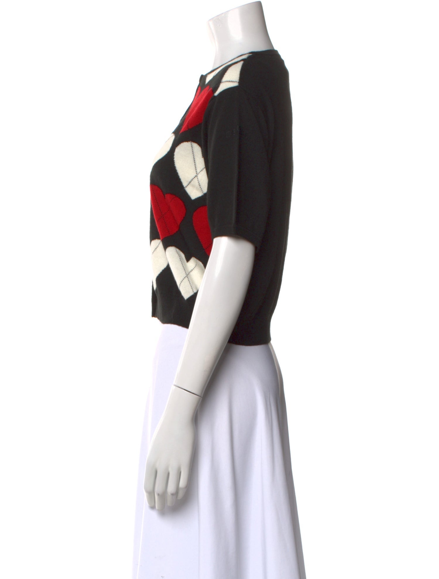 Love Moschino Printed Crew Neck Sweater