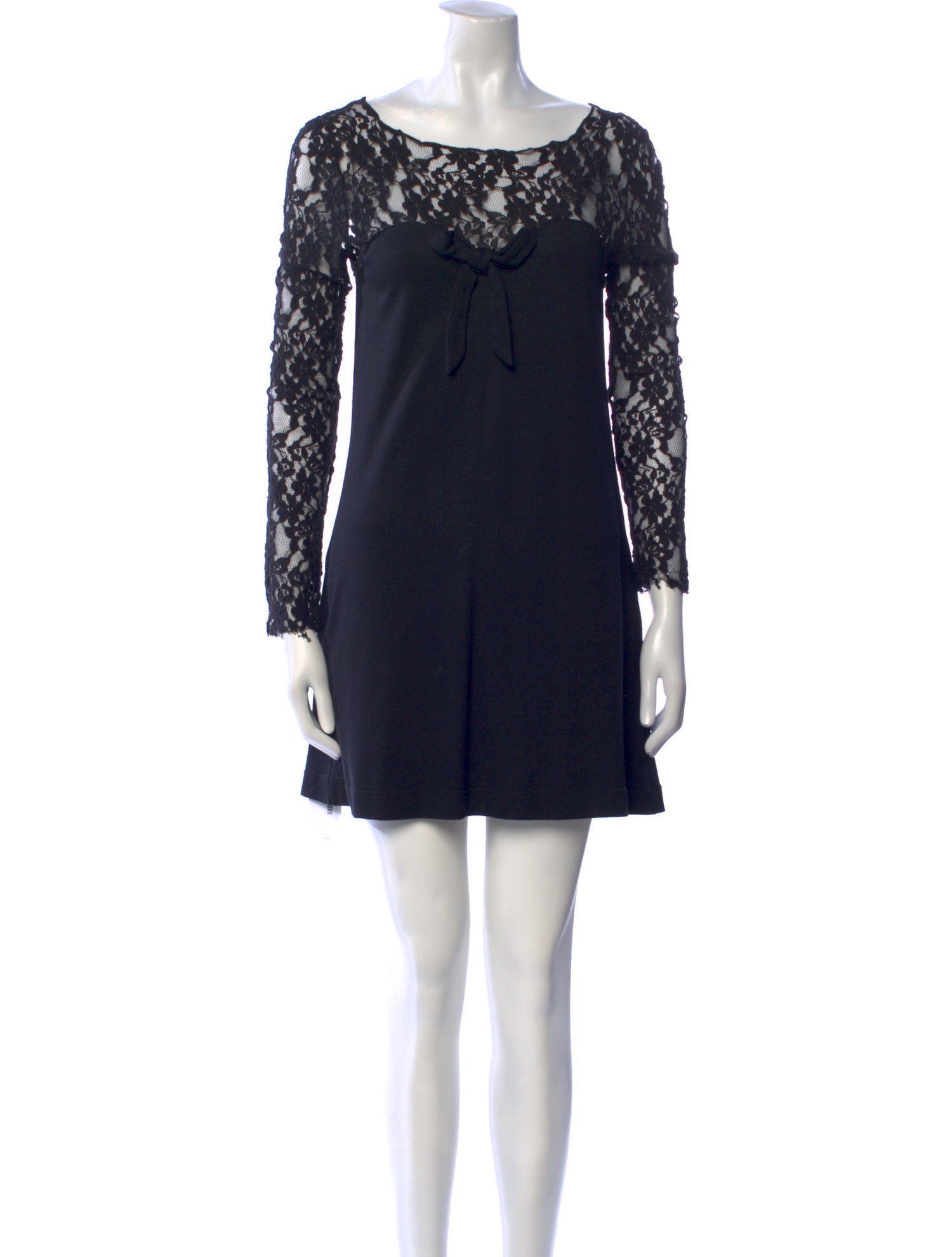 Love Moschino Lace Pattern Mini Dress