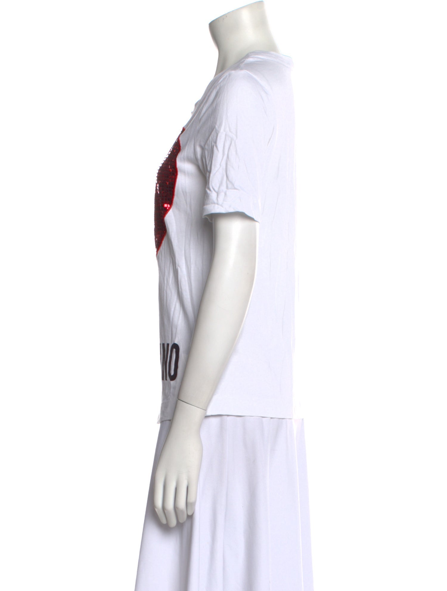 Love Moschino Graphic Print Crew Neck T-Shirt