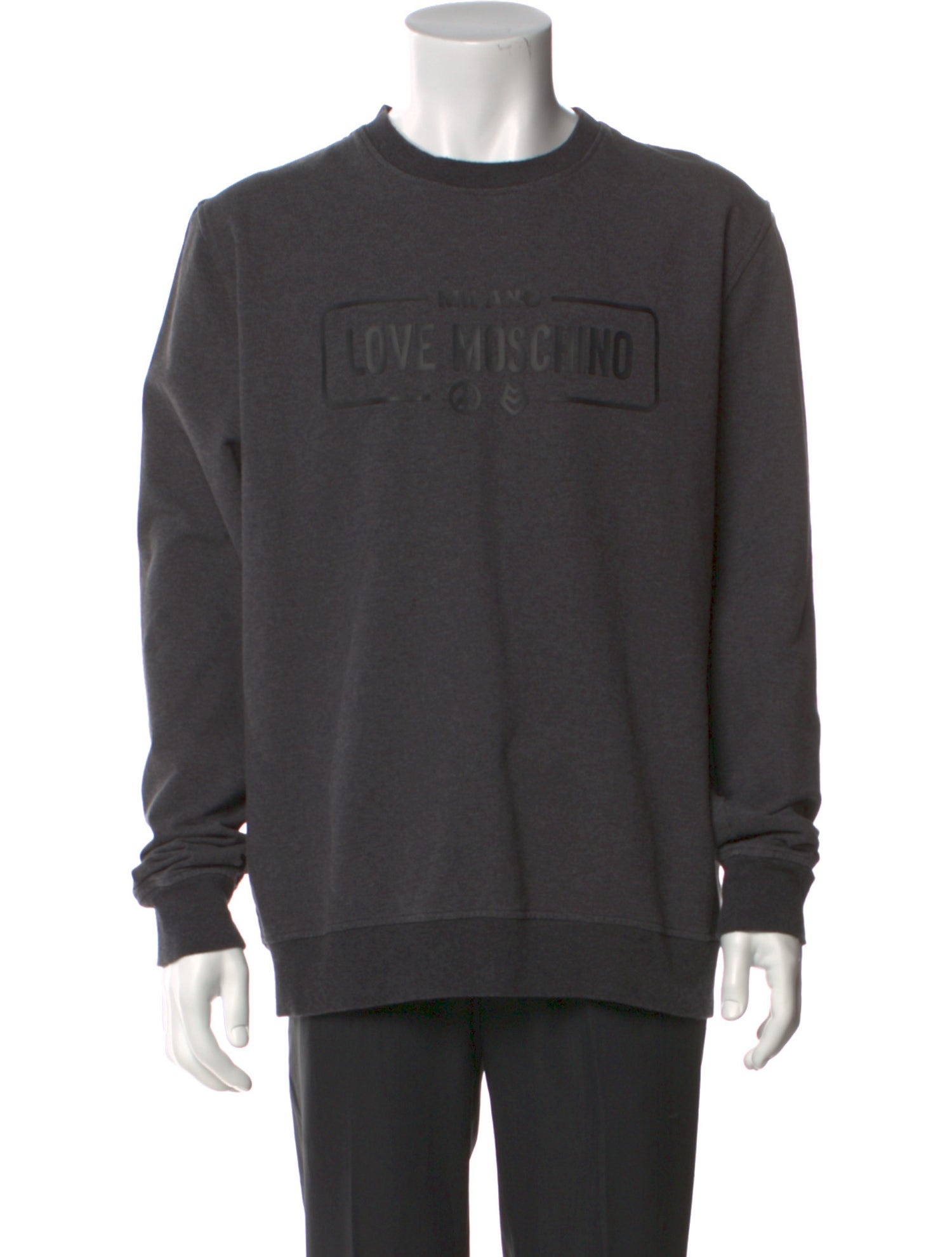 Love Moschino Graphic Print Crew Neck Sweatshirt