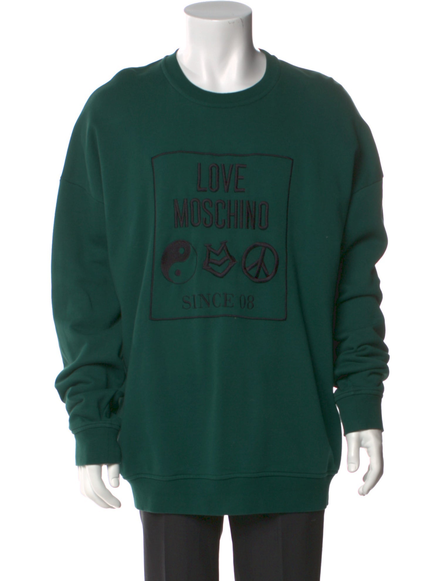 Love Moschino Graphic Print Crew Neck Sweatshirt
