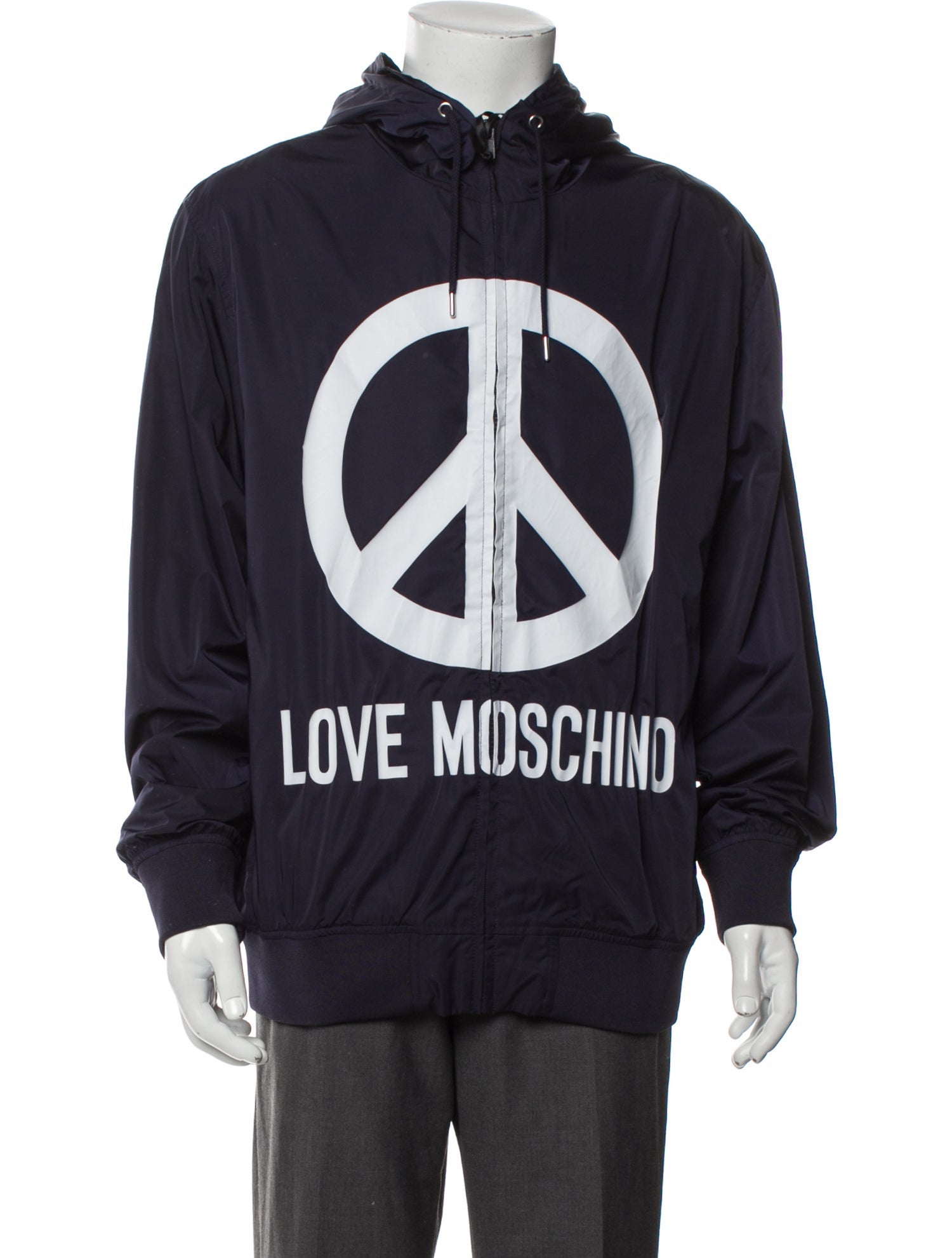 Love Moschino Graphic Print Windbreaker