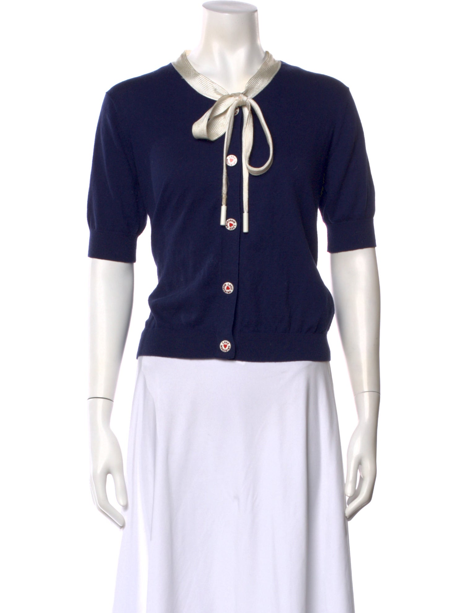 Love Moschino Tie Neck Sweater