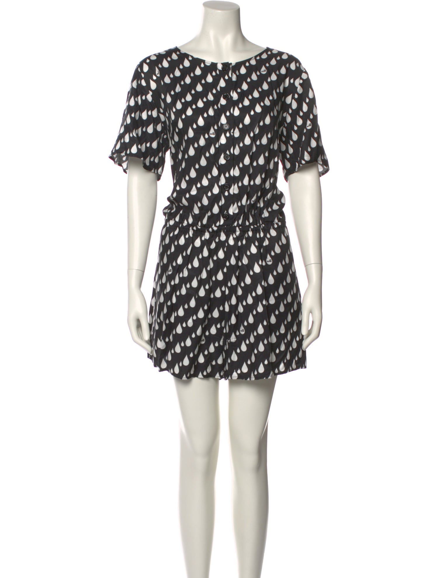 Love Moschino Printed Scoop Neck Romper