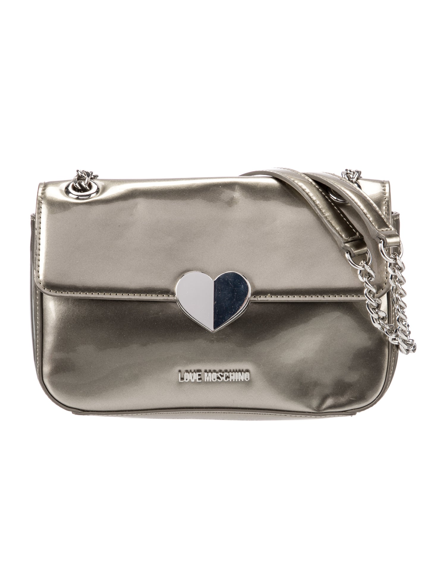 Love Moschino Patent Leather Clutch