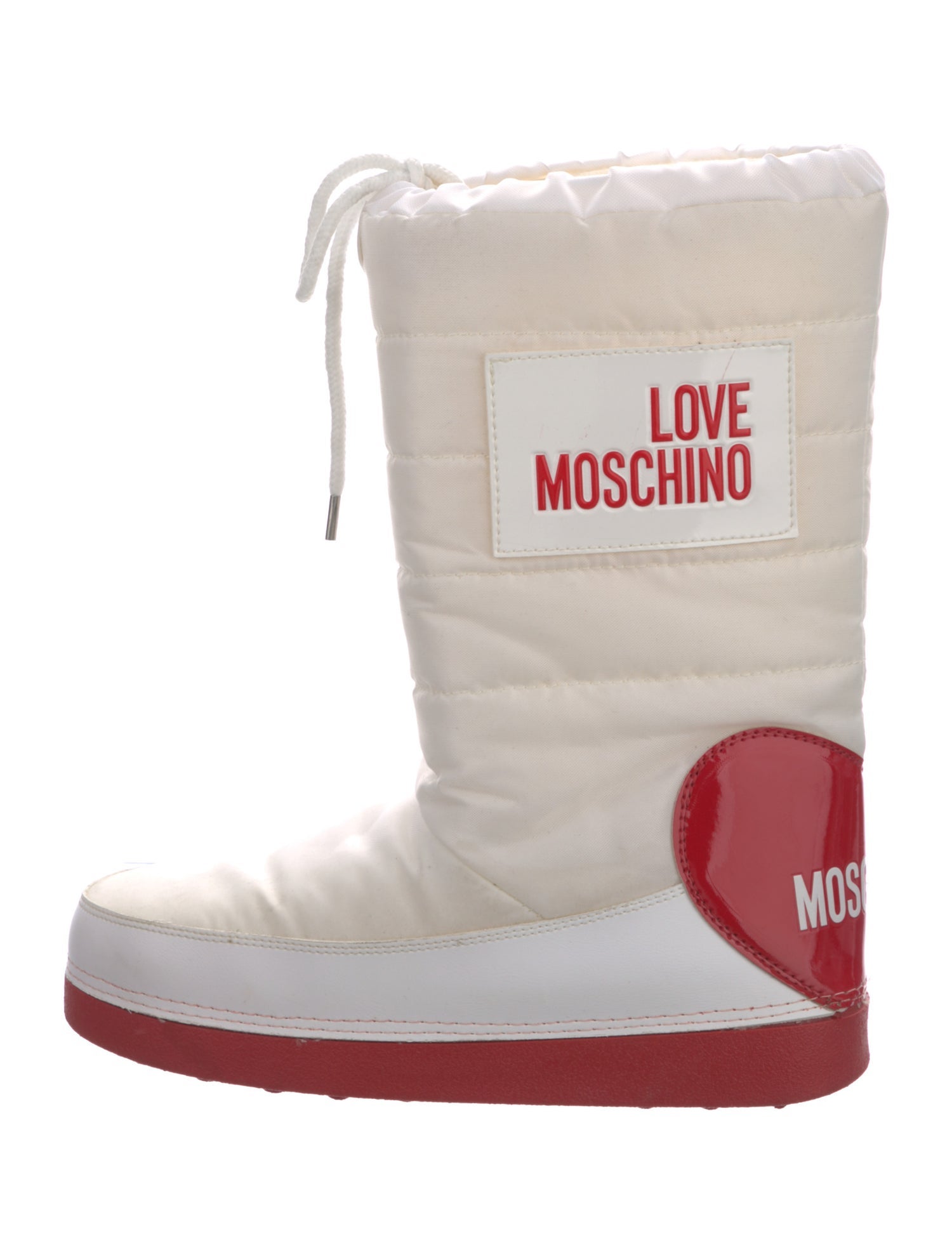 Love Moschino Nylon Graphic Print Rain Boots