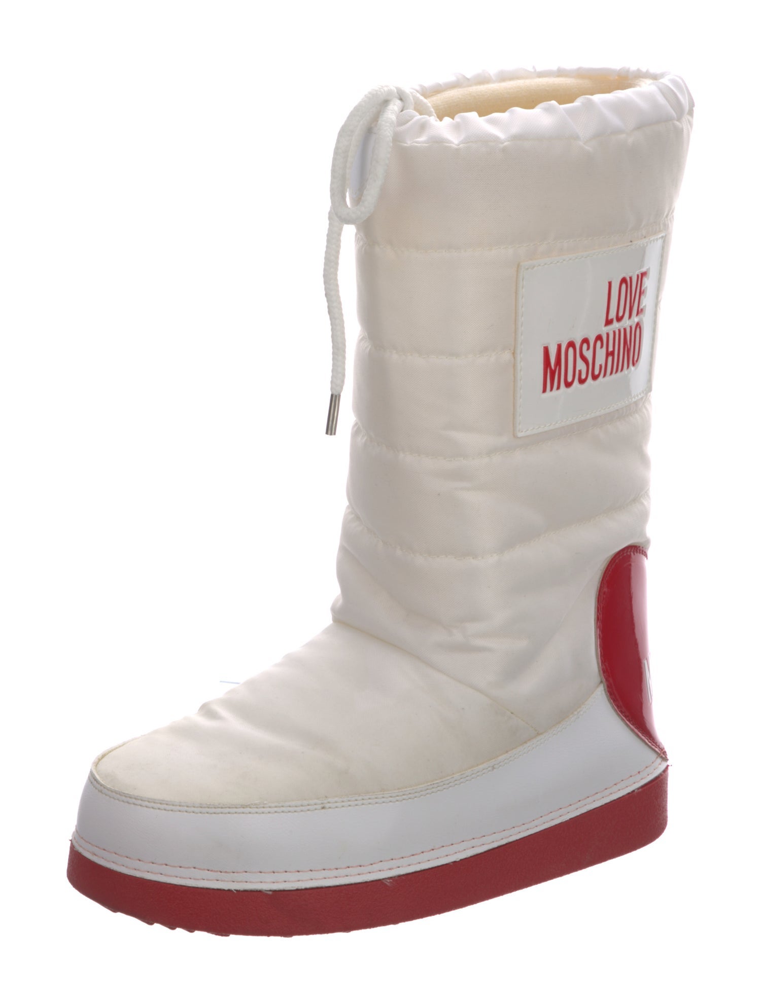 Love Moschino Nylon Graphic Print Rain Boots