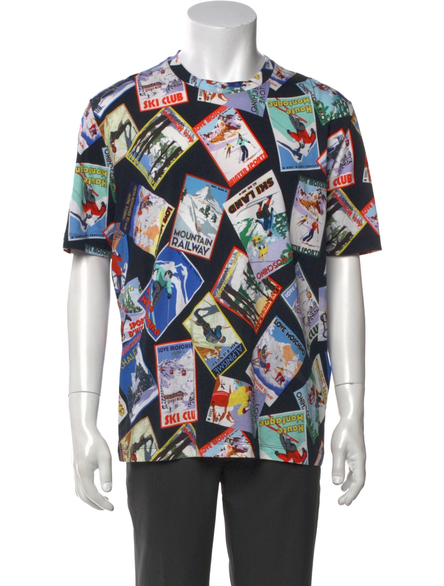 Love Moschino Printed Crew Neck T-Shirt